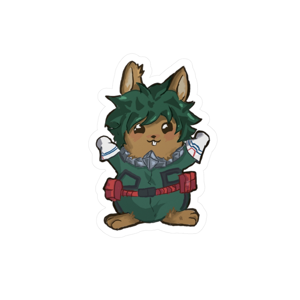 Bunny cosplaying Deku